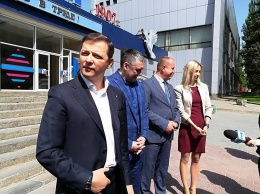 Олег Ляшко в Запорожье решил спасать "Мотор Сич" и заявил, что пойдет в президенты (ФОТО)