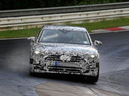 Audi тестирует новый A8 на Нюрбургринге