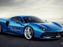 Визуализация ожидаемого суперкара Ferrari Dino