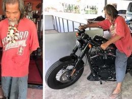 Продавец Harley-Davidson игнорировал старика в грязной одежде. Но потом тот достал наличные!