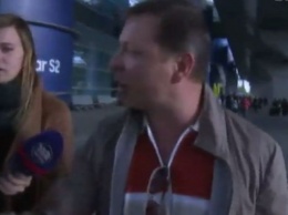 Ляшко оторвался на журналистах в аэропорту и уехал на бронированном Mercedes
