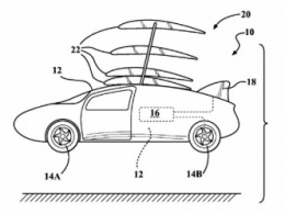 Toyota запатентовала систему крыльев для летающего авто