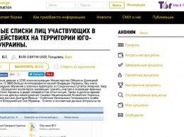 Российские хакеры продают персональные данные Яроша, сепаратистов и сотрудников СБУ за 10 млн рублей