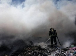 Под Киевом горит свалка (фото)