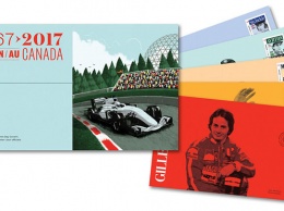 В Канаде выпустили почтовые марки в честь Формулы 1