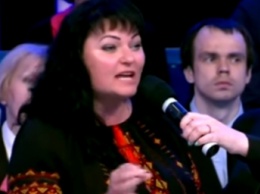 Как Екатерина Уманец в эфире российского ТВ политолога Вадима Карасева "строила" (видео)