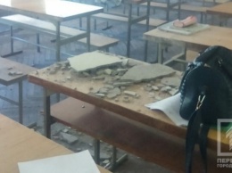 В одесском политехе во время занятий обрушился потолок