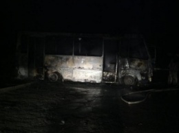 В Запорожье сожгли автобус "Донбасса"