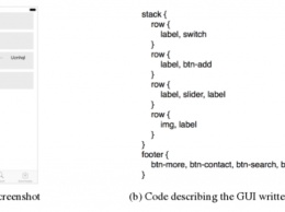 В рамках проекта pix2code развивается генератор кода по изображению интерфейса на скриншоте