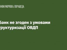 Нацбанк не согласен с условиями реструктуризации ОВГЗ