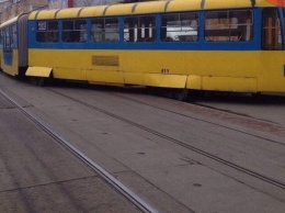 В Киеве снова сошел с рельсов скоростной трамвай