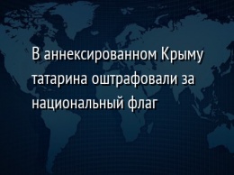В аннексированном Крыму татарина оштрафовали за национальный флаг