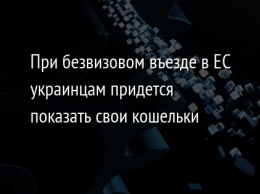 При безвизовом въезде в ЕС украинцам придется показать свои кошельки