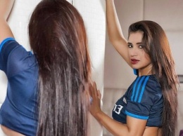 Сексуальные фото оголенной парагвайской модели в поддержку Реала