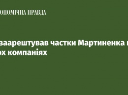 Суд арестовал доли Мартыненко в трех компаниях