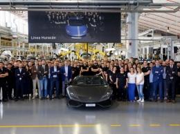 Lamborghini построила 8 000 суперкаров Huracan