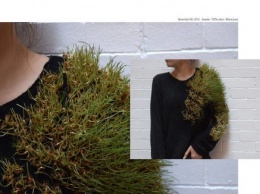 Прошел показ эко-одежды из которой растут растения