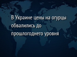 В Украине цены на огурцы обвалились до прошлогоднего уровня