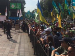 Аграрии под Радой протестуют против земельной реформы: Тука намекает, что акция проплачена