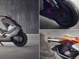 BMW презентовал футуристический скутер будущего с нулевым уровнем выбросов