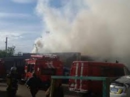 Во время пожара на Кировском рынке пострадала женщина