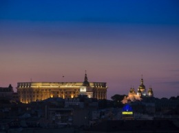 Высокий Киев: как выглядит ночная столица с крыши мэрии (ФОТО)
