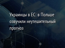 Украинцы в ЕС: в Польше озвучили неутешительный прогноз