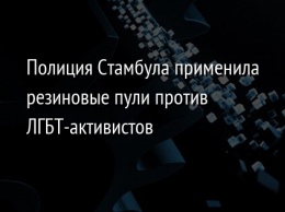 Полиция Стамбула применила резиновые пули против ЛГБТ-активистов