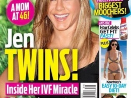 СМИ: Дженнифер Энистон ожидает появление близнецов