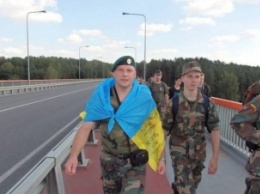 Украинский флаг поучаствовал в литовском походе