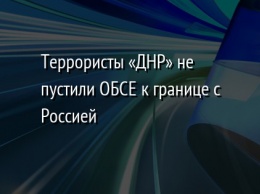 Террористы «ДНР» не пустили ОБСЕ к границе с Россией