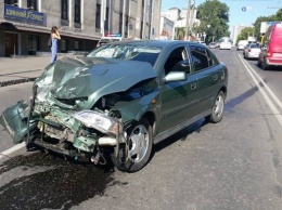 В Одессе водитель на польских номерах устроил аварию и уехал на маршрутке, не дожидаясь полиции