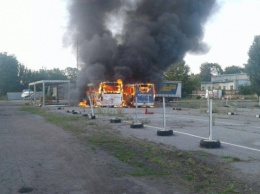 В Борисполе из-за детских игр сгорело два автобуса