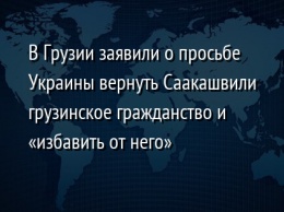 В Грузии заявили о просьбе Украины вернуть Саакашвили грузинское гражданство и «избавить от него»