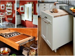 19 оригинальных эргономичных решений, которые помогут существенно расширить возможности маленьких кухонь