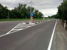"Укравтодор" показал первый построенный объект замедления трафика на въезде в город (фото)