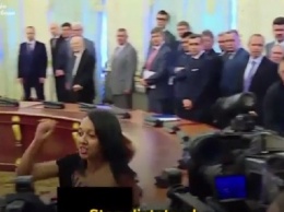 Встречу Порошенко и Лукашенко пыталась сорвать голая женщина