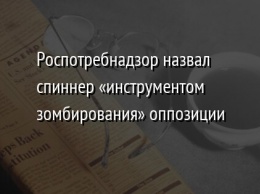 Роспотребнадзор назвал спиннер «инструментом зомбирования» оппозиции