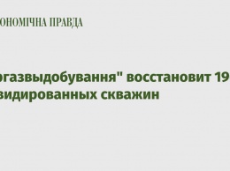 Укргазвыдобування восстановит 1900 ликвидированных скважин