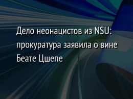 Дело неонацистов из NSU: прокуратура заявила о вине Беате Цшепе