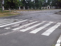 Херсонский ремонт дорог проверил дождь (фото)