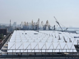 В Мариупольском порту устанавливают крупнейшую в Украине гелиосистему