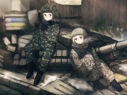 Японский художник рисует аниме с украинскими военными из СБУ и батальонов