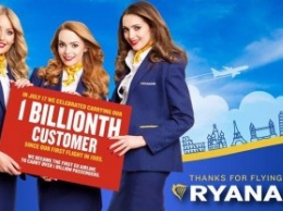 Ryanair перевез миллиардного пассажира