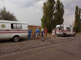 Под Николаевом семья попала в ДТП - автомобиль занесло на скользкой дороге