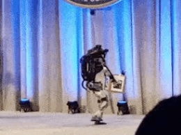 Человекоподобный робот Boston Dynamics упал со сцены во время демонстрации