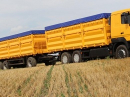 На трассе "Киев-Одесса" перевернулась фура с зерном (ВИДЕО)