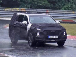Новое поколение Hyundai Santa Fe тестируют на Нюрбургринге (Видео)