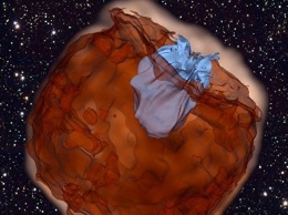 Астрономы впервые увидели то, как взрыв сверхновой "врезается" в звезду