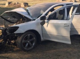 В Каменском разбит автомобиль Skoda Octavia